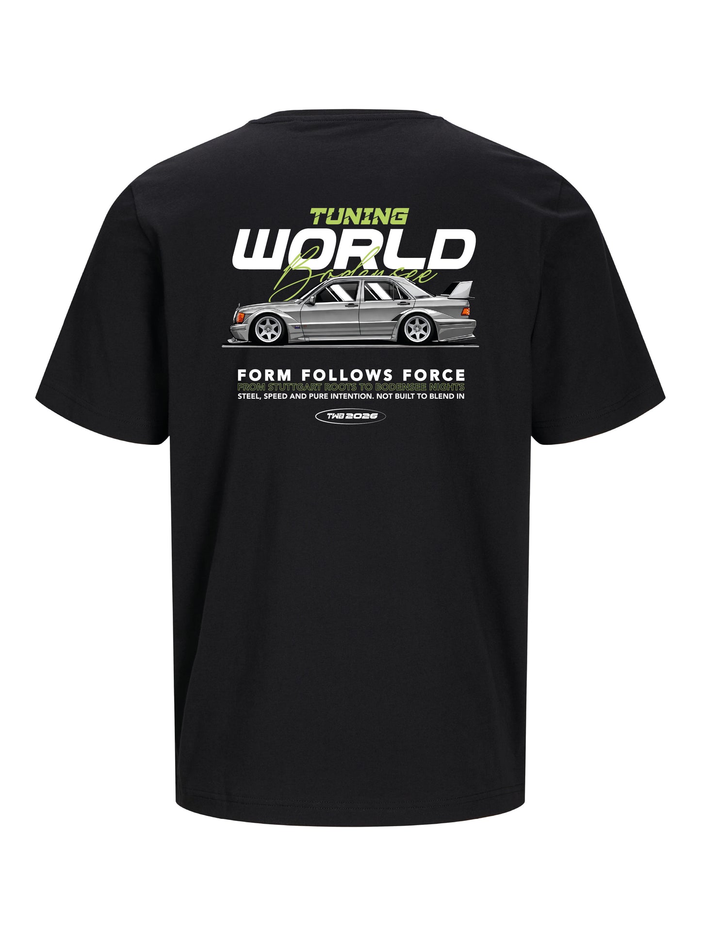 T-Shirt schwarz Men´s "Tuningworld Bodensee 2026" Benz