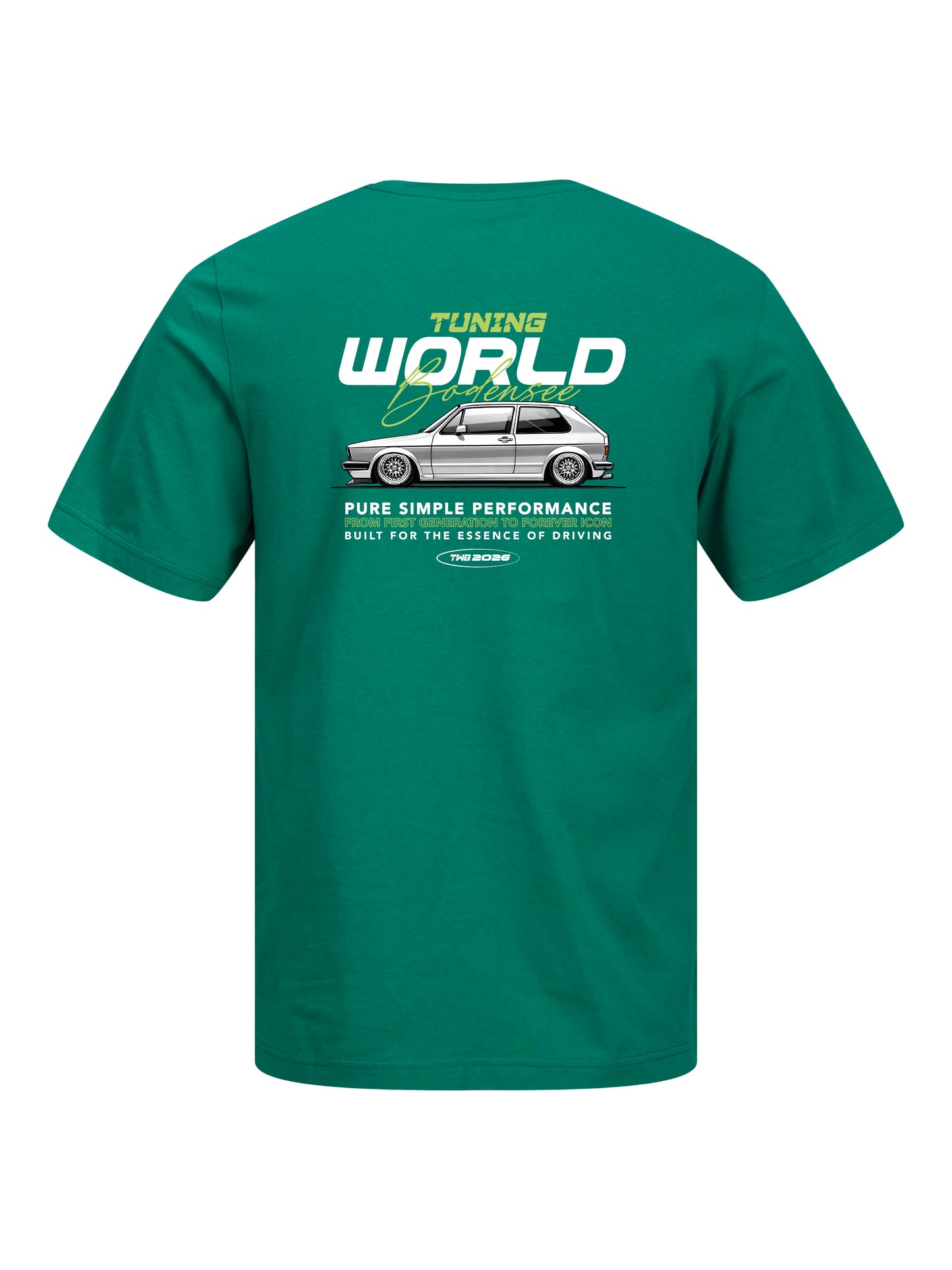 T-Shirt alpine green Men´s "Tuningworld Bodensee 2026" Golf
