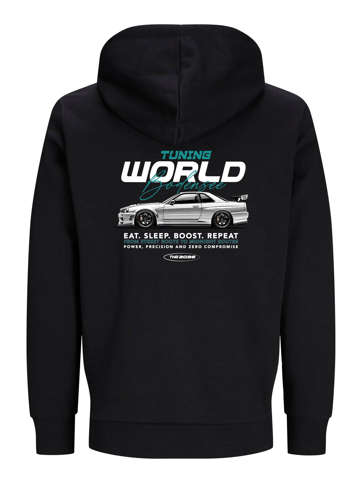 Hoodie schwarz "Tuningworld Bodensee 2026 Nissan