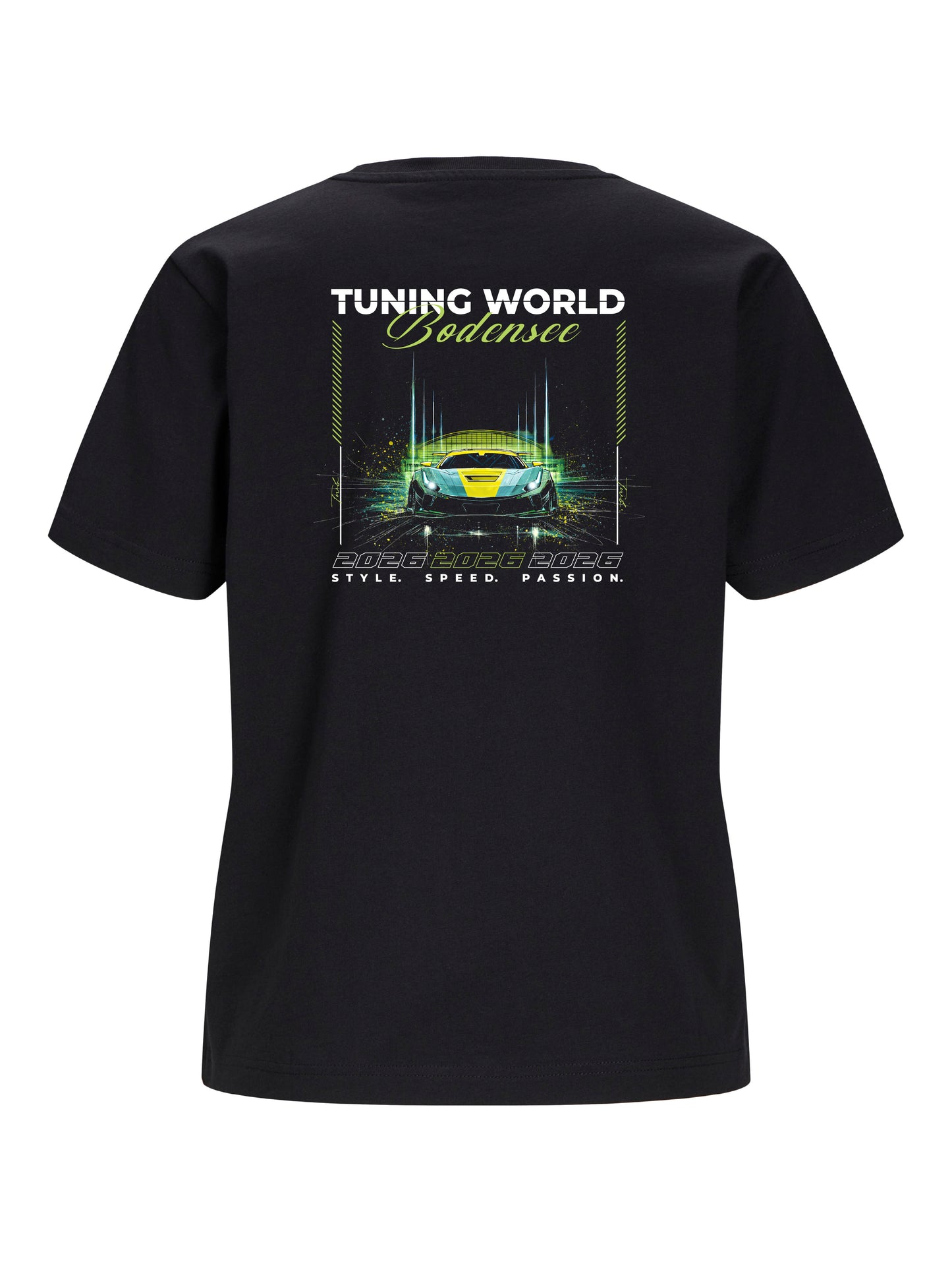 T-Shirt schwarz Women´s "Tuningworld Bodensee 2026"